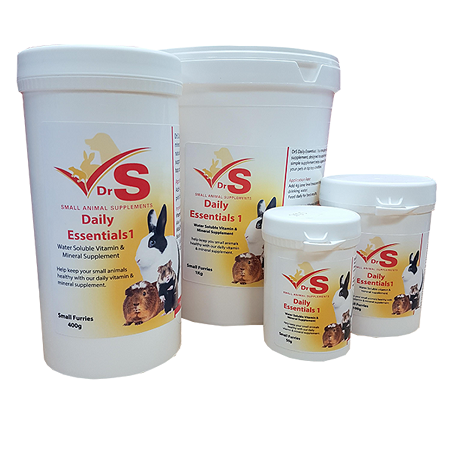 DrS Daily Essentials 1 - Water soluble multivitamins and chelated trace minerals for Small Animals - Vitamins and MInerals - Small Animal Supplies