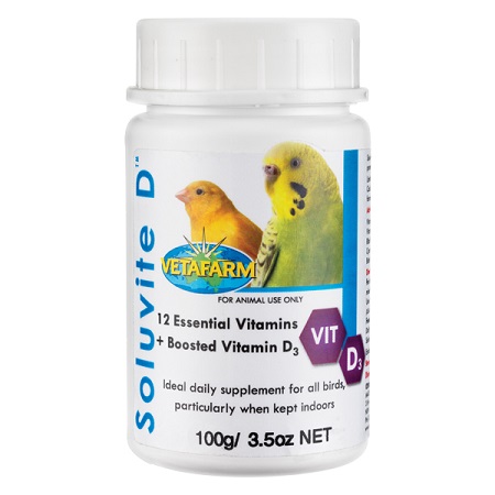 Vetafarm Soluvite D - Avian Multivitamin supplement given in drinking water - Vitamins and Minerals
