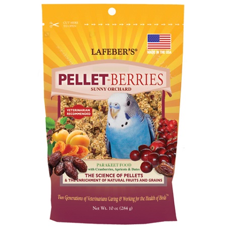Lafeber Sunny Orchard Pellet-Berries for Parakeets-Bird Food-whole cranberries, dates, apricots, and natural grains